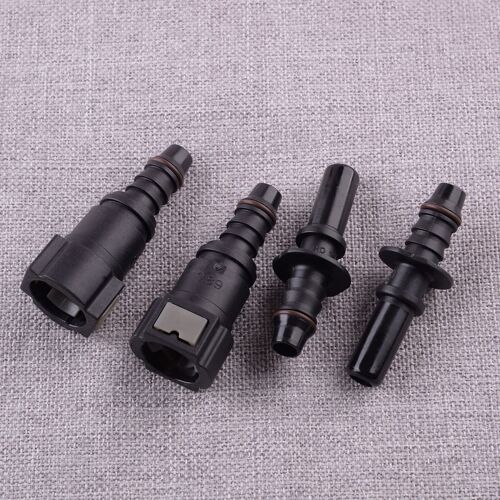 Ensemble De 4 Tuyaux De Carburant Pour Voiture, Mâle Et Femelle, Coupleur De Tuyau À Raccord Rapide Pa12 + 30gf -40-115 Degrés Celsius 9.89mm Id8 5/16\