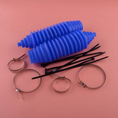 Kit De Guêtre De Direction Universel En Silicone Bleu Pour Voiture, 2 Ensembles
