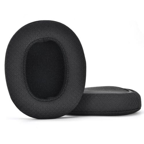 Coussinets de rechange pour casque Plantronics BackBeat FIT 6100,Tissu de maille et mousse à mémoire de forme,Noir