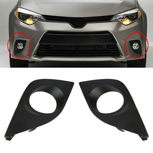 Cadre De Pare-Choc Antibrouillard Noir, 1 Paire, Pour Toyota Corolla 8148202330 8148102340 To1039171 To1038171, 2014 ¿ 2016