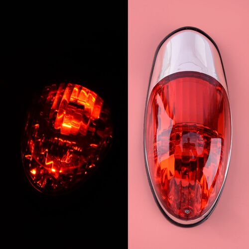 Feu Arrière Rouge Universel 12v Pour Moto Chopper Cruiser, Feu Auxiliaire De Freinage