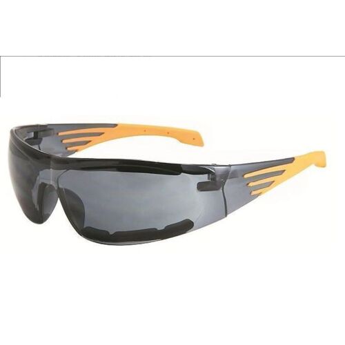 Lunette De Soleil Motard Bande Orange Biker Homme Rock