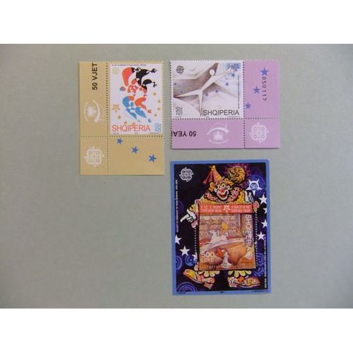 Albania Albanie 2005 Europe Cept Circus Clown Circo Le Cirque Yvert 2775 /76 + Bloc 122 ** Mnh