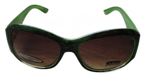 Lunette De Soleil Femme Arrondi Leopard Vert Pin Up Rockab