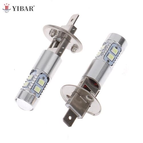 Ampoules De Phares H1 Led 6000k Super Lumineuses, Feux De Croisement Et De Route, Accessoires De Voiture Et De Moto, 2 Pièces