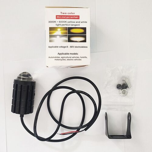 Projecteur Led Pour Motos 12-80v, Petit Pistolet En Acier Bicolore, Étanche Et Proche Intégré, Super Lumineux