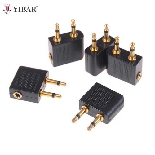 Adaptateur De Prise Casque Plaqué Or, 5 Pièces, 3.5mm Pro Airline