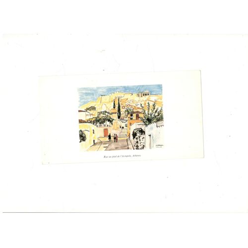 Rue Au Pied De L'acropole, Athènes. La Maison De La Lithographie