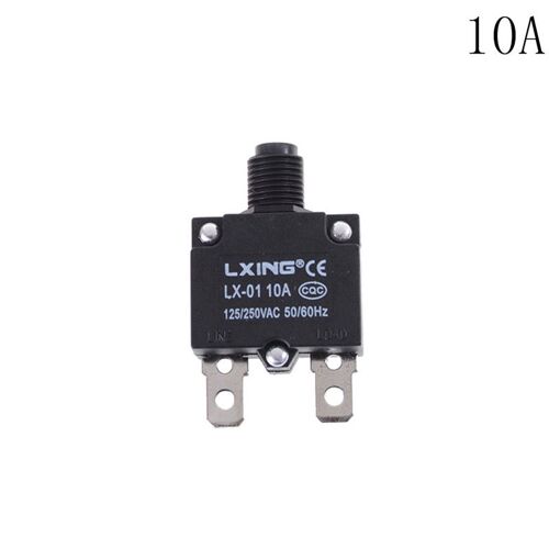 Disjoncteur Thermique À 2 Broches 5a 8a 10a 15a 20a, Protection Contre Les Surcharges, Courant De Déconnexion, 1 Pièce