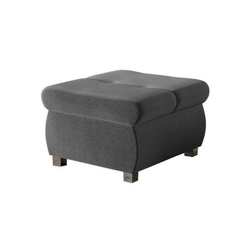 Pouf Comfivo 122, Gris, Tapisserie, 39x60x60cm