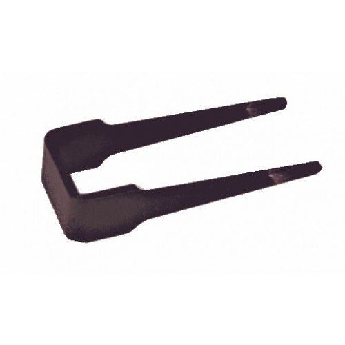 Gâche fer noir pour targettes rustiques BOUVET BRICOZOR