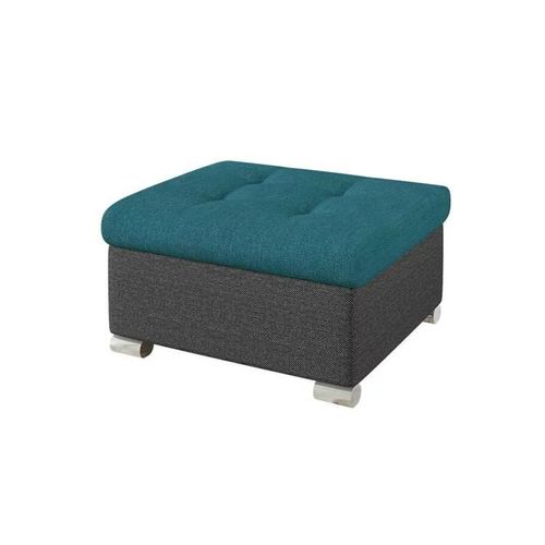 Pouf Comfivo 115, Turquoise, Tapisserie, 41x68x70cm