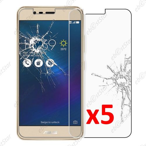 Ebeststar ® Pour Asus Zenfone 3 Max Zc520tl - Lot X5 Film Protection Écran Verre Trempé Anti Casse Anti-Rayures [Dimensions Precises De Votre Appareil : 149.5 X 73.7 X 8.6 Mm, Écran 5.2'']