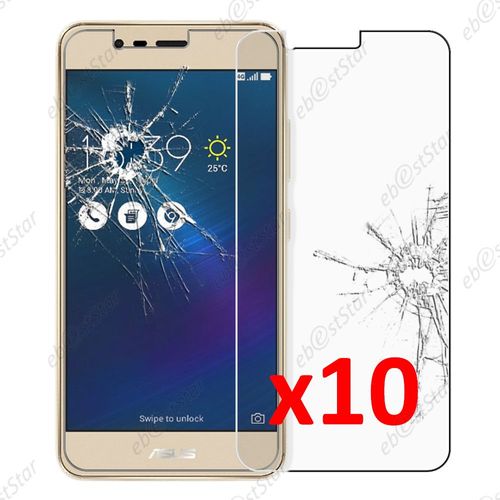 Ebeststar ® Pour Asus Zenfone 3 Max Zc520tl - Lot X10 Film Protection Écran Verre Trempé Anti Casse Anti-Rayures [Dimensions Precises De Votre Appareil : 149.5 X 73.7 X 8.6 Mm, Écran 5.2'']