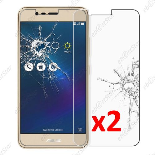 Ebeststar ® Pour Asus Zenfone 3 Max Zc520tl - Lot X2 Film Protection Écran Verre Trempé Anti Casse Anti-Rayures [Dimensions Precises De Votre Appareil : 149.5 X 73.7 X 8.6 Mm, Écran 5.2'']
