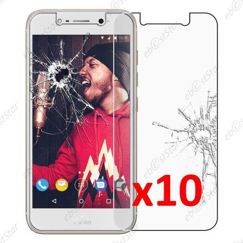 Ebeststar ® Lot X10 Film Protection Écran Verre Trempé Protecteur Tout Écran Pour Wiko Wim Lite [Dimensions De Votre Appareil : 144 X 71.7 X 8.75 Mm] [Note Importante Lire Description]