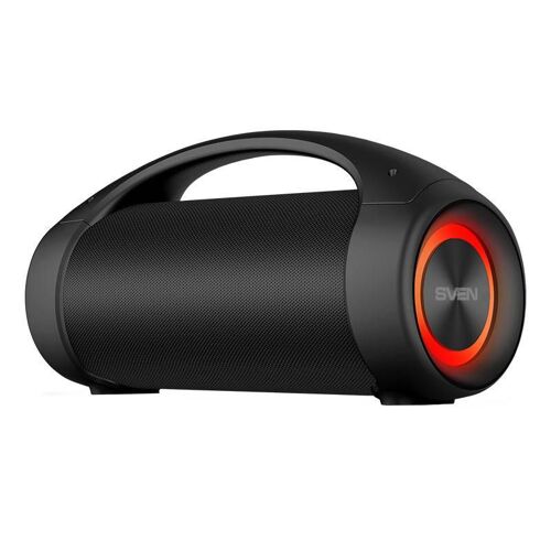 Sven Speaker SVEN PS-370, black (, Waterproof (IPx5), TWS, Bluetooth, FM, USB, microSD, *h) ; SV-020408 (Fonctionnement sur piles), Enceinte Bluetooth