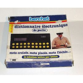 Jeu Electronique De Poche Dictionnaire Lettre Par Lettre Berchet