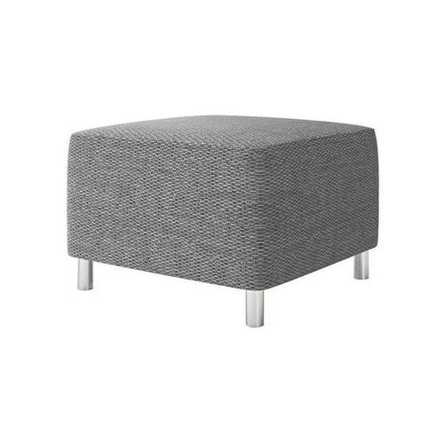 Pouf Comfivo 126, Gris, Tapisserie, 42x56x65cm