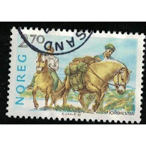 Norvège 1987 Oblitéré Rond Used Fjordhesten Chevaux Des Fjords Su
