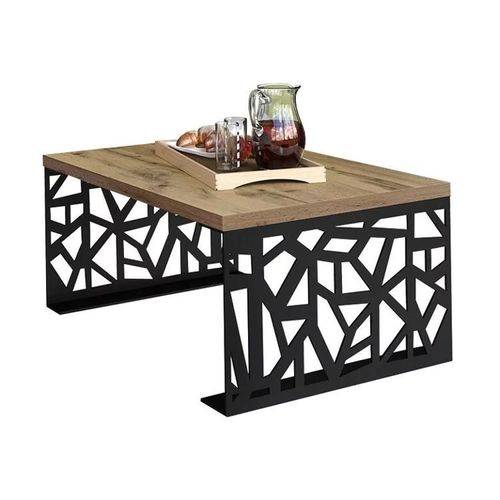 Table Basse Germantown 101, Stratifié, Angulaire, 45x70x100cm