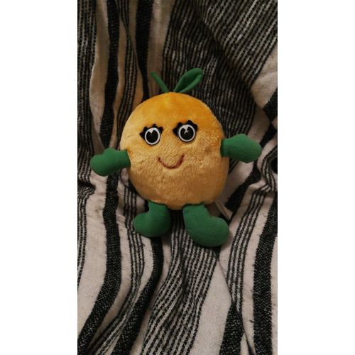 Peluche Fruit Orange Yeux Plastique Wallace Vintage