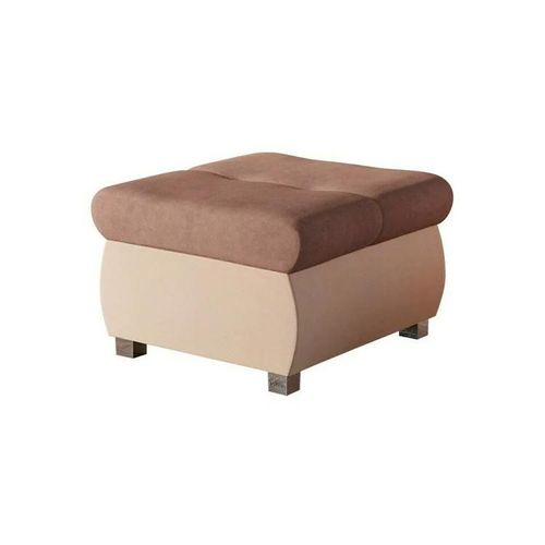 Pouf Comfivo 122, Rose, Tapisserie, 39x60x60cm