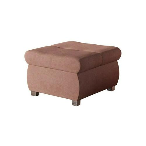 Pouf Comfivo 122, Rose, Tapisserie, 39x60x60cm