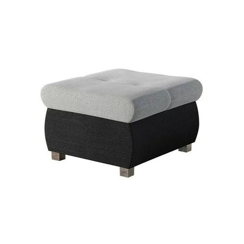 Pouf Comfivo 122, Gris, Tapisserie, 39x60x60cm