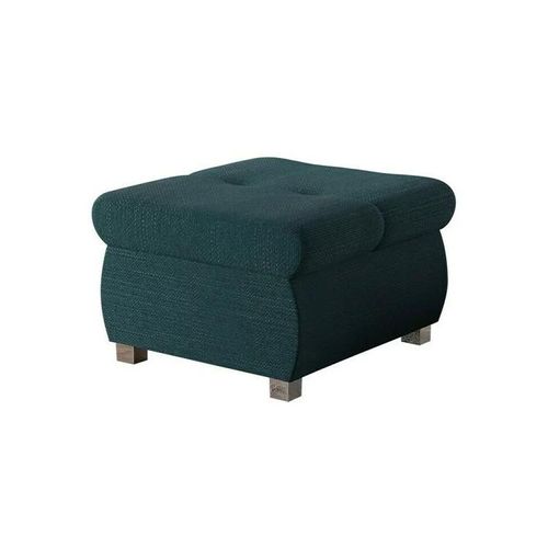 Pouf Comfivo 122, Turquoise, Tapisserie, 39x60x60cm