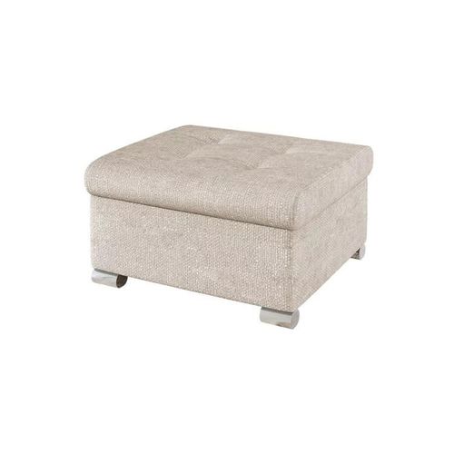 Pouf Comfivo 115, Brun Clair, Tapisserie, 41x68x70cm