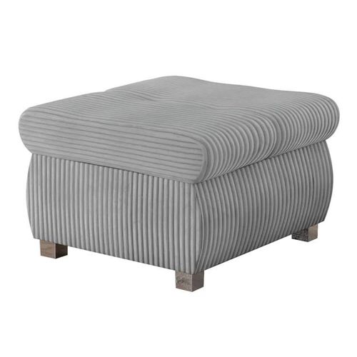 Pouf Comfivo 122, Gris, Tapisserie, 39x60x60cm