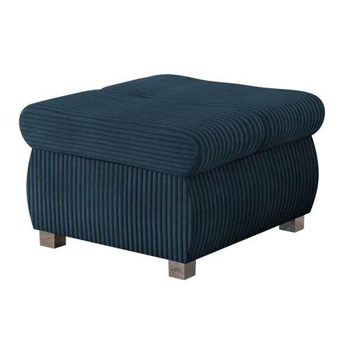 Pouf Comfivo 122, Bleu, Tapisserie, 39x60x60cm