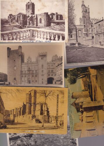 Joli Lot De 6 Cartes Postales Anciennes De Narbonne / Aude