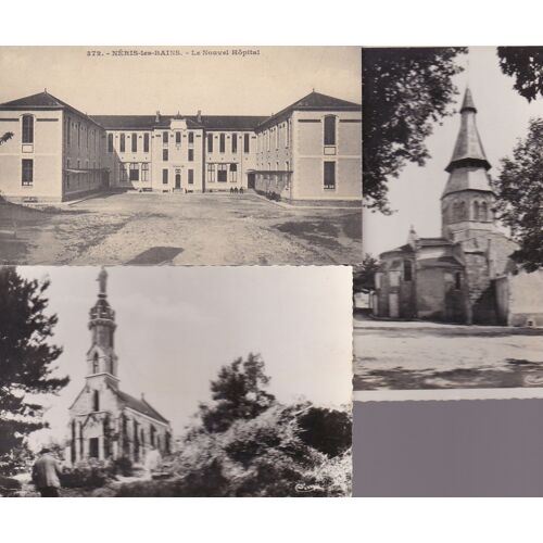 Lot De 3 Cartes Postales Anciennes De Neris Les Bains / Allier