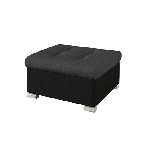 Pouf Comfivo 115, Noir, Tapisserie, 41x68x70cm