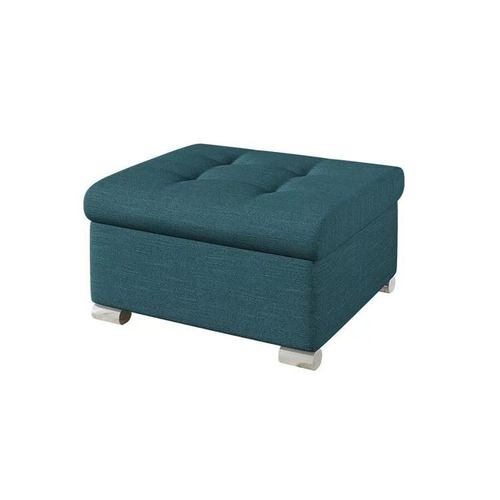 Pouf Comfivo 115, Turquoise, Tapisserie, 41x68x70cm