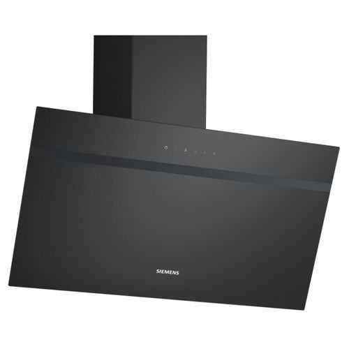 Siemens - Hotte décorative inclinée 80cm 430m3/h noir LC85KDK60