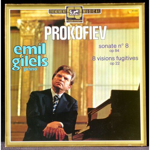Prokofiev Ste 8 Visions Fugitives Emil Gilels Lp M, Cv Ex+
