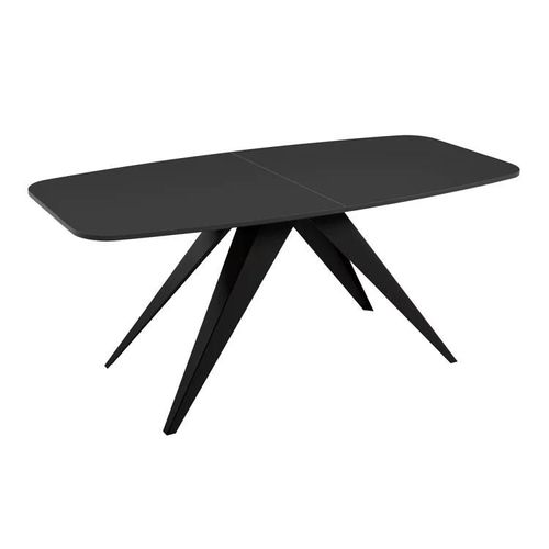 Table Oswego 115, Allongement, Stratifié, Métal, 76x80x160cm