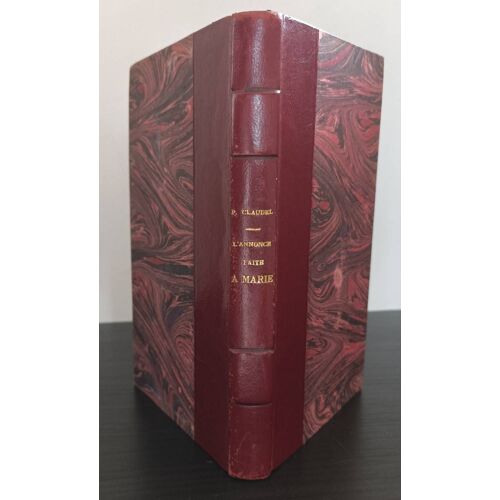 L' Annonce Faite À Marie - Paul Claudel - Galimard (1942) - Livre Ancien Demi Cuir À Lettres Et Coiffe Dorées - Pièce De Théâtre - Boutique Axonalix