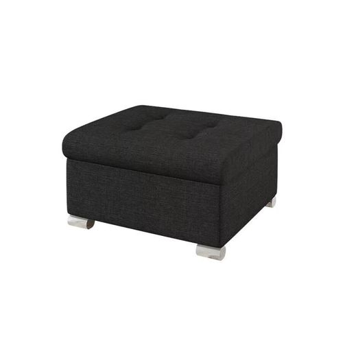 Pouf Comfivo 115, Noir, Tapisserie, 41x68x70cm