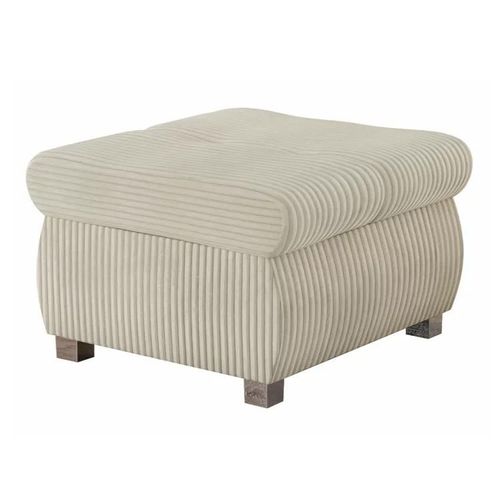 Pouf Comfivo 122, Brun Clair, Tapisserie, 39x60x60cm
