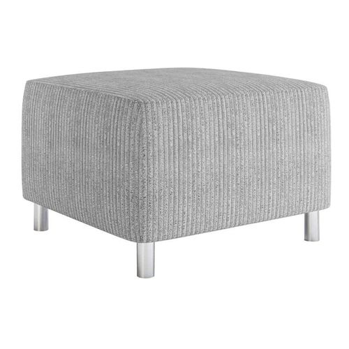 Pouf Comfivo 126, Gris, Tapisserie, 42x56x65cm