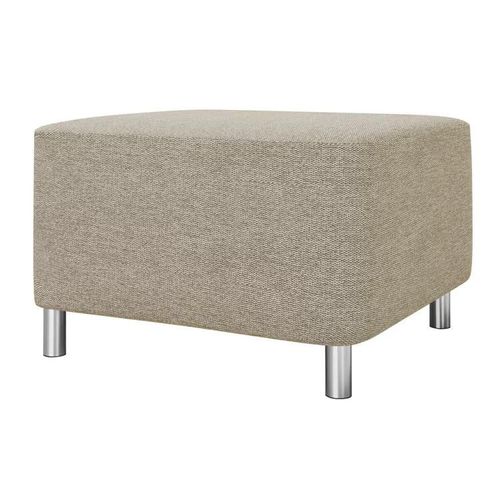Pouf Comfivo 126, Brun Clair, Tapisserie, 42x56x65cm