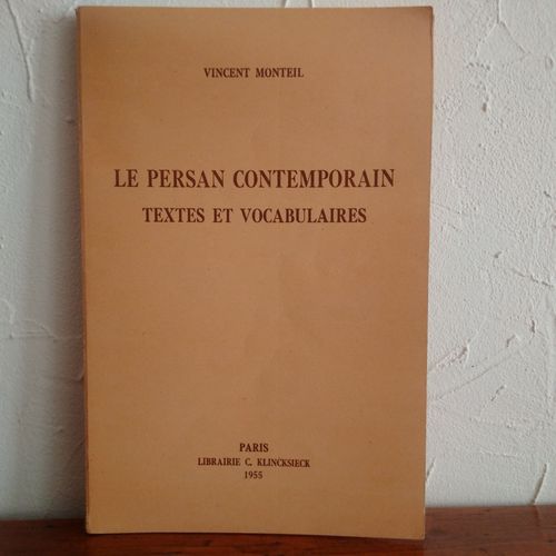 Le Persan Contemporain Texte Et Vocabulaire   de VINCENT MONTEIL   Format Broché (Livre)