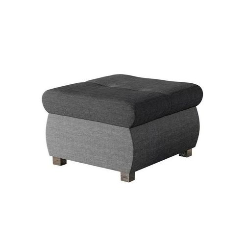Pouf Comfivo 122, Gris, Tapisserie, 39x60x60cm