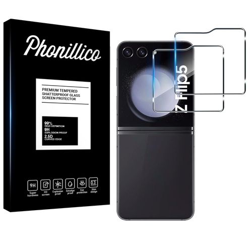 Verre Trempé pour Samsung Galaxy Z FLIP 5 [Pack 2] Film Vitre Protection Ecran Phonillico©