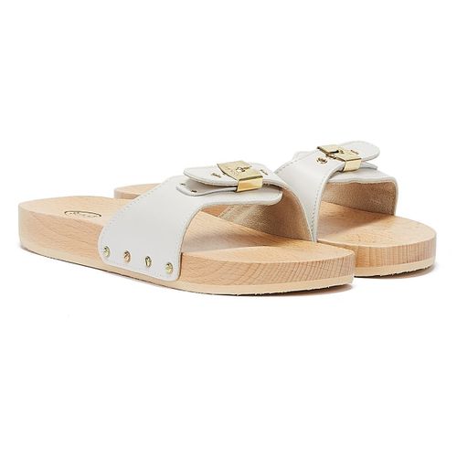 Scholl Pescura Flat Sandales Blanches Pour