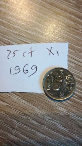 25 Cent Pays Bas 1969 X1 En L Etat Sur Les Photos